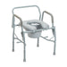 Drive Medical Drop Arm Steel Commode — 11125PSKD-1