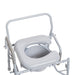Drive Medical Drop Arm Steel Commode — 11125PSKD-1