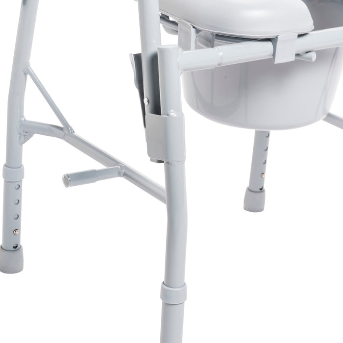 Drive Medical Drop Arm Steel Commode — 11125PSKD-1