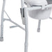 Drive Medical Drop Arm Steel Commode — 11125PSKD-1