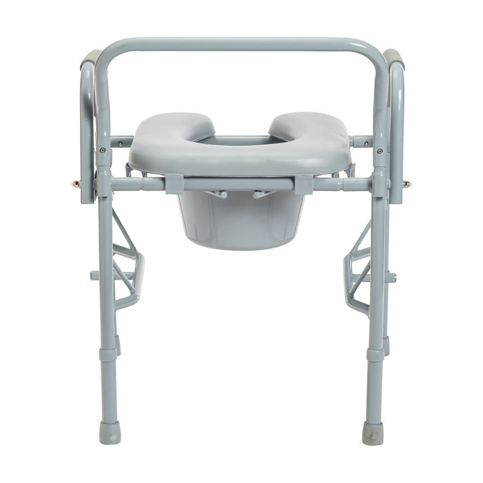 Drive Medical Drop Arm Steel Commode — 11125PSKD-1