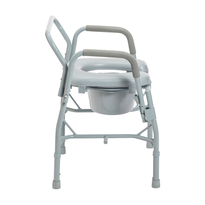 Drive Medical Drop Arm Steel Commode — 11125PSKD-1