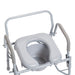 Drive Medical Drop Arm Steel Commode — 11125PSKD-1