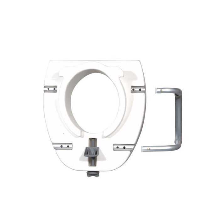 Drive Medical Premium Plastic, Raised, Elongated Toilet Seat with Lock — 12013