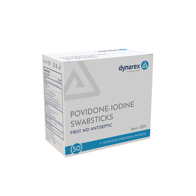 Dynarex Povidone Iodine Swabsticks