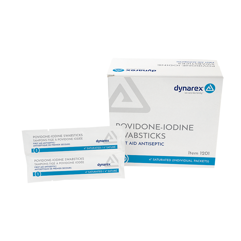 Dynarex Povidone Iodine Swabsticks