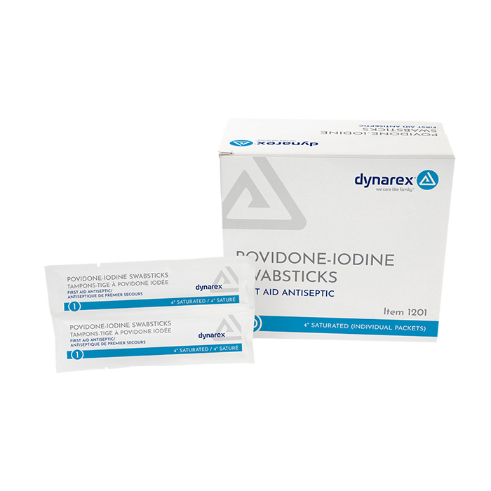 Dynarex Povidone Iodine Swabsticks