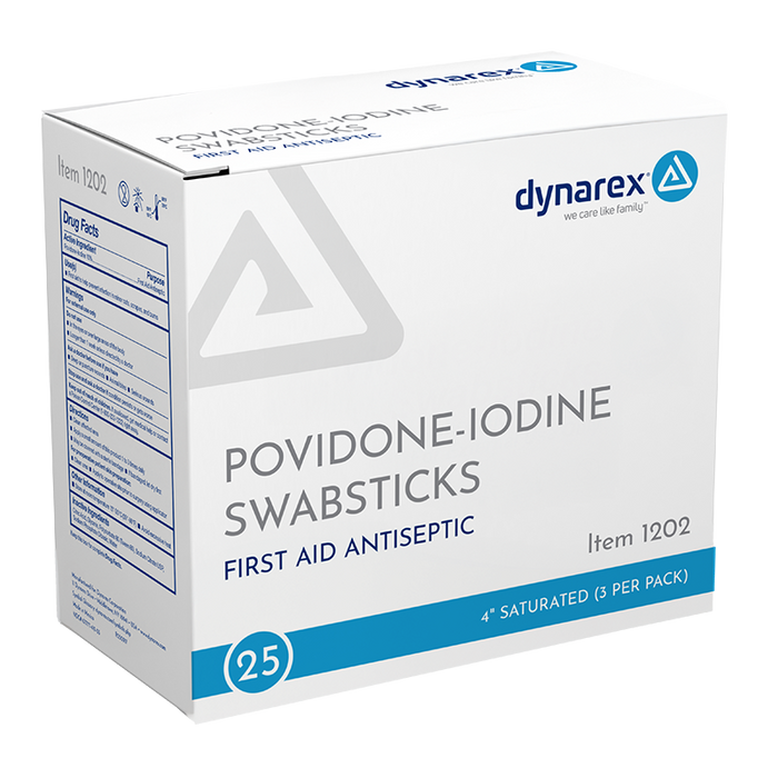 Dynarex Povidone Iodine Swabsticks