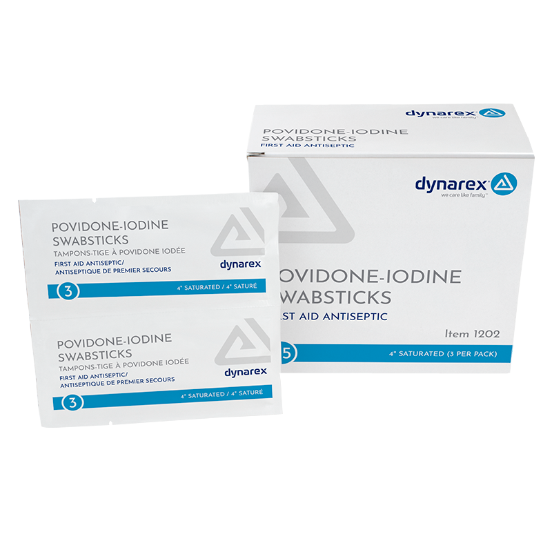 Dynarex Povidone Iodine Swabsticks