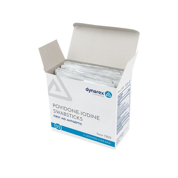 Dynarex Povidone Iodine Swabsticks