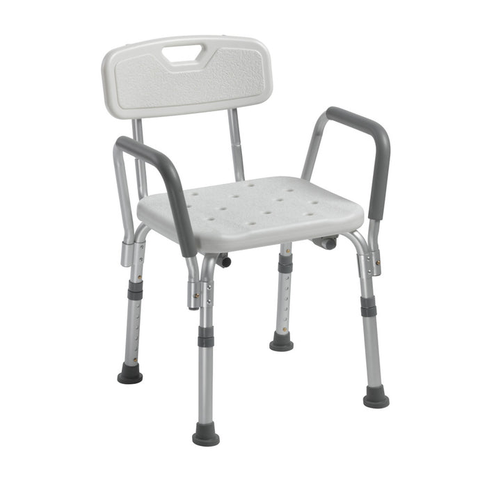 Drive Medical Shower Chair with Back and Padded Arms