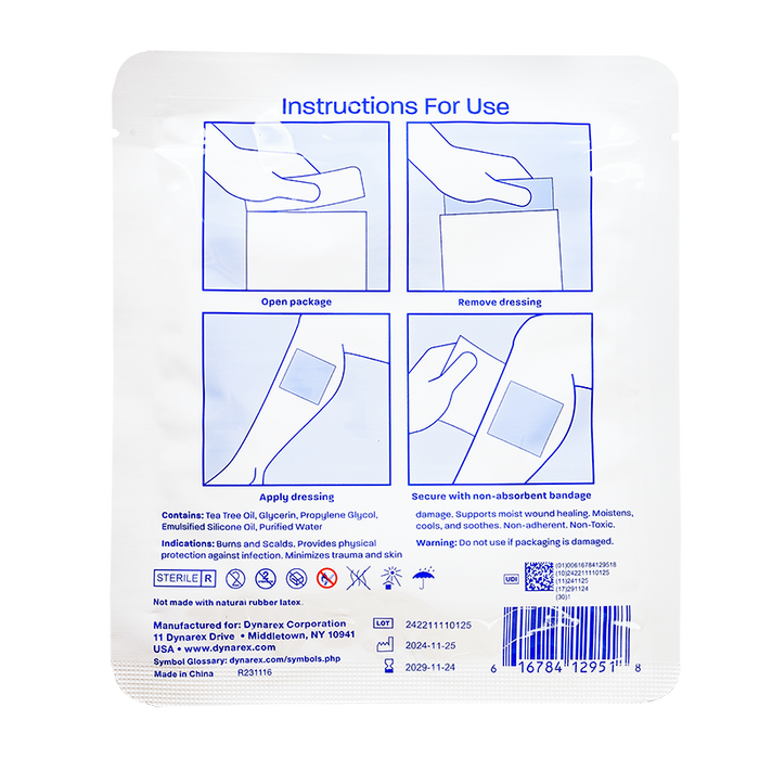 Dynarex XeroBurn Sterile Burn Dressing (1295)