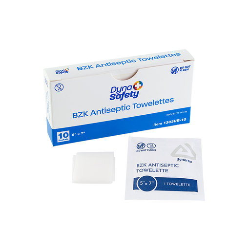 Dynarex BZK Antiseptic Towelettes - 1303UB-10