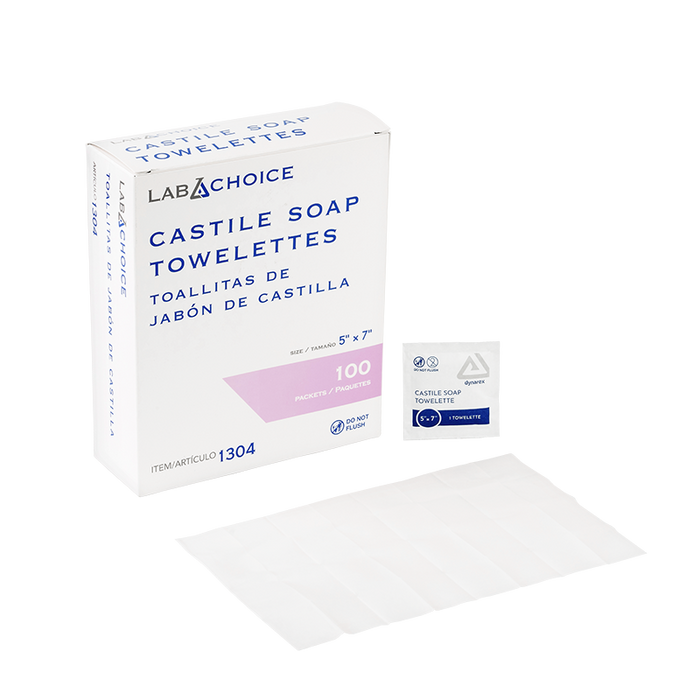 Dynarex LabChoice Castile Soap Towelettes