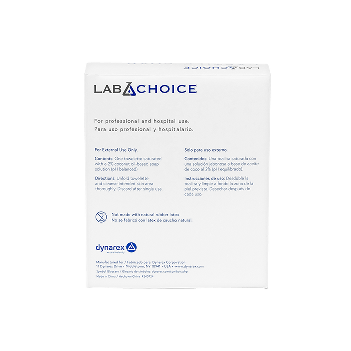 Dynarex LabChoice Castile Soap Towelettes