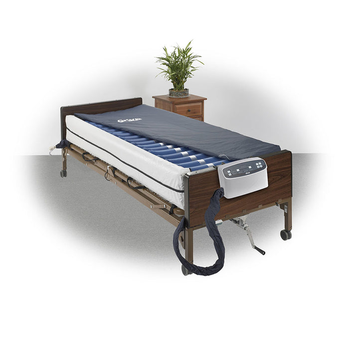 Drive Medical Med-Aire Plus 8" Alternating Pressure and Low Air Loss Mattress System with 10" Defined Perimeter — 14029DP