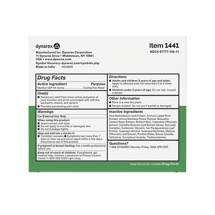 Dynarex X-Treme Freeze Pain Relieving Cold Therapy Gel