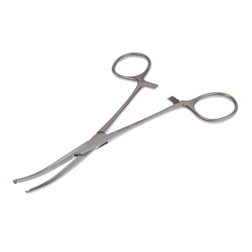Aspen Surgical Forceps, Kocher Baby, Curved, Delicate, 1 x 2 Teeth, 5 1/2 in