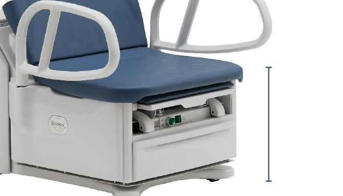 Brewer FLEX High-Low PLUS Power Exam Table — 17-inch Low Transfer Height