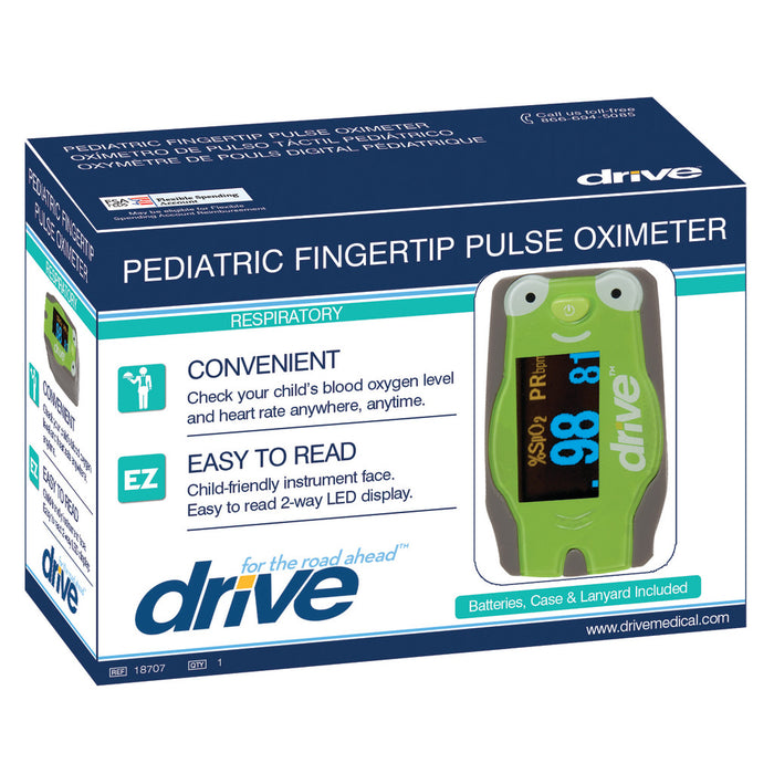 Drive Medical Pediatric Fingertip Pulse Oximeter — 18707