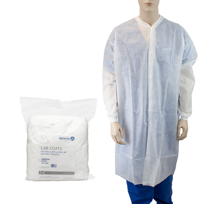 Dynarex Disposable Lab Coats without Pockets