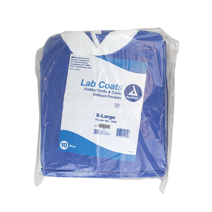Dynarex Disposable Lab Coats without Pockets