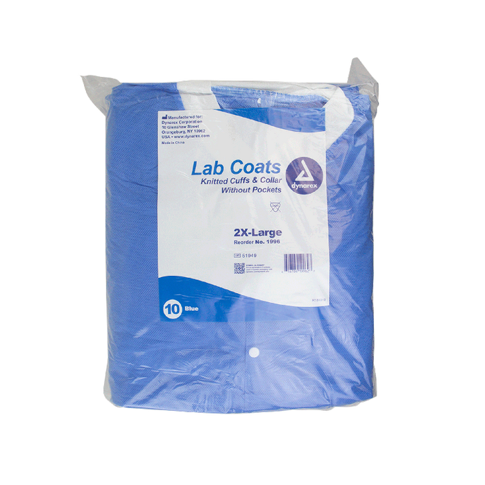 Dynarex Disposable Lab Coats without Pockets