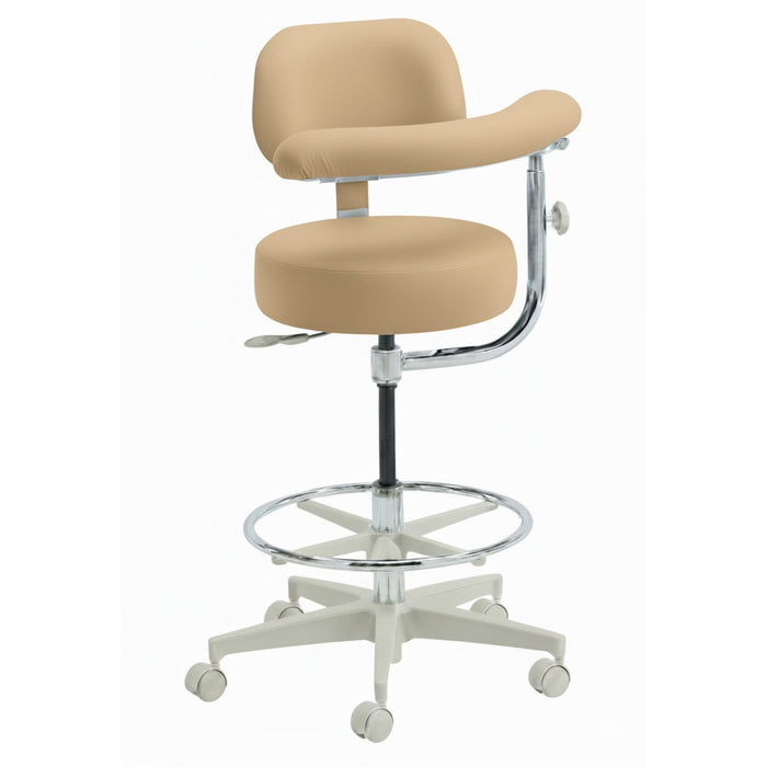 Brewer 2052BL Dental Assistant Stool - Left Support