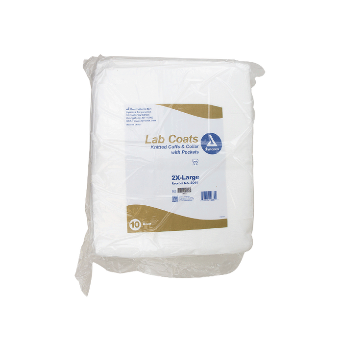 Dynarex LabChoice Disposable Lab Coats with Pockets