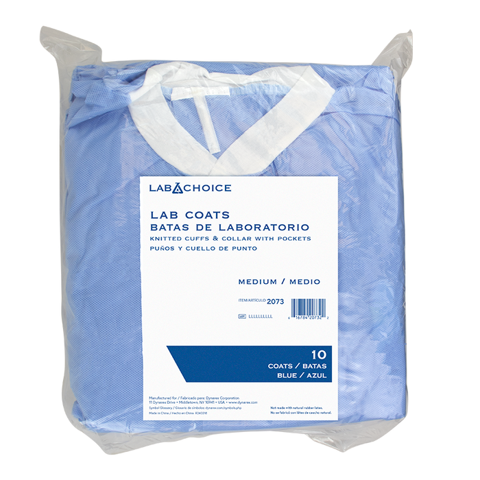 Dynarex LabChoice Disposable Lab Coats with Pockets