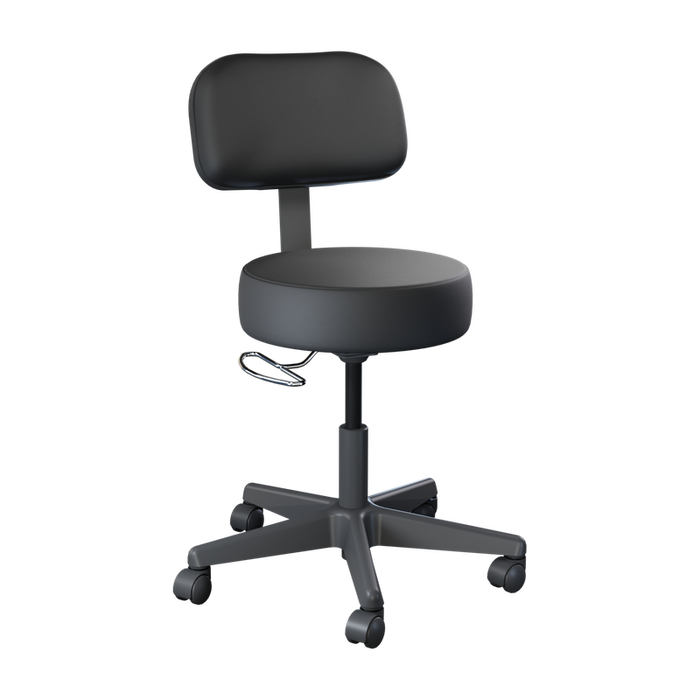 Brewer Value Plus 22500 Pneumatic Exam Stool, Black Base