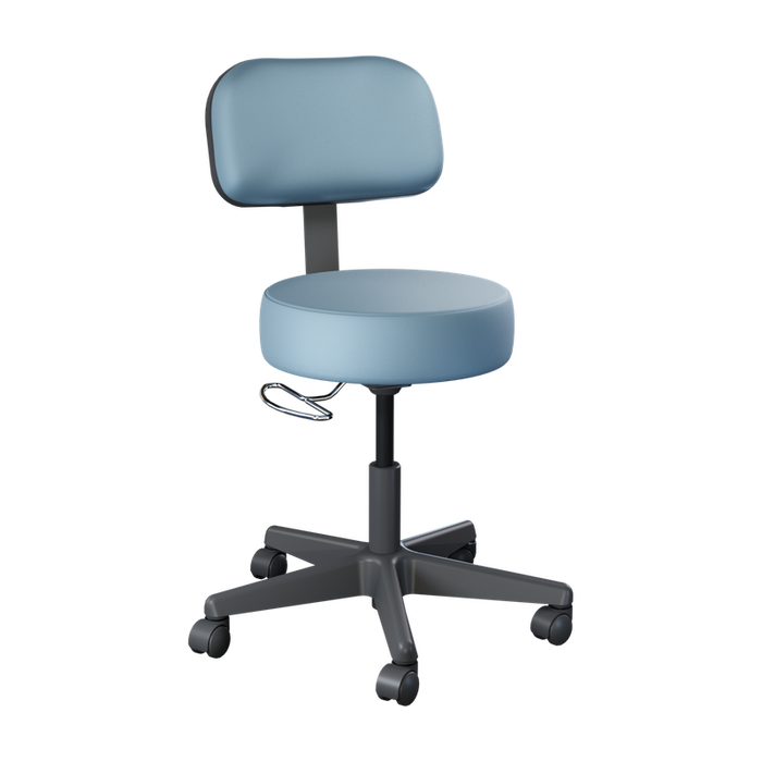 Brewer Value Plus 22500 Pneumatic Exam Stool, Black Base
