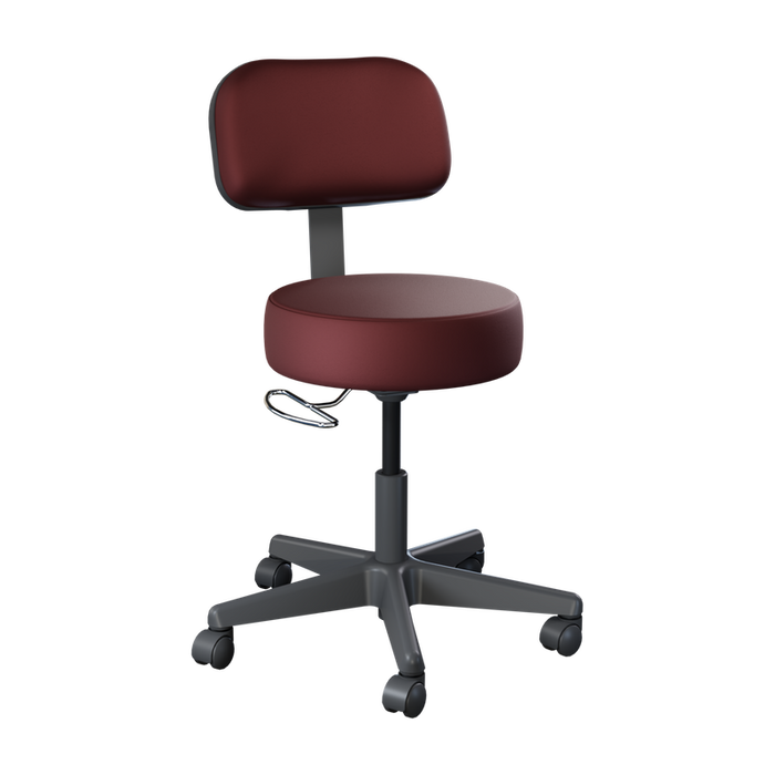Brewer Value Plus 22500 Pneumatic Exam Stool, Black Base
