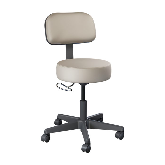 Brewer Value Plus 22500 Pneumatic Exam Stool, Black Base