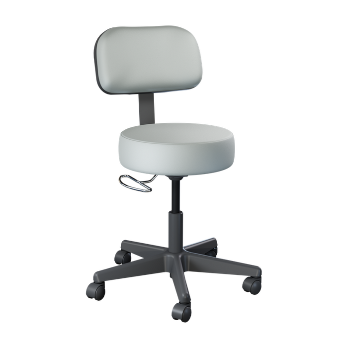 Brewer Value Plus 22500 Pneumatic Exam Stool, Black Base