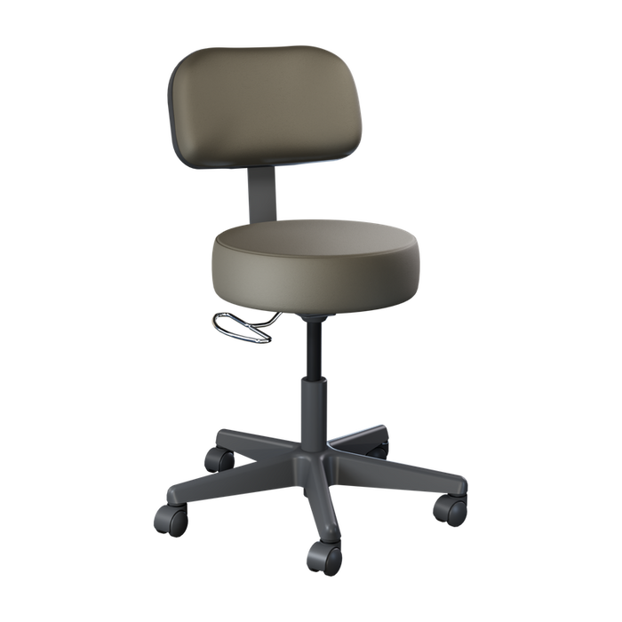 Brewer Value Plus 22500 Pneumatic Exam Stool, Black Base