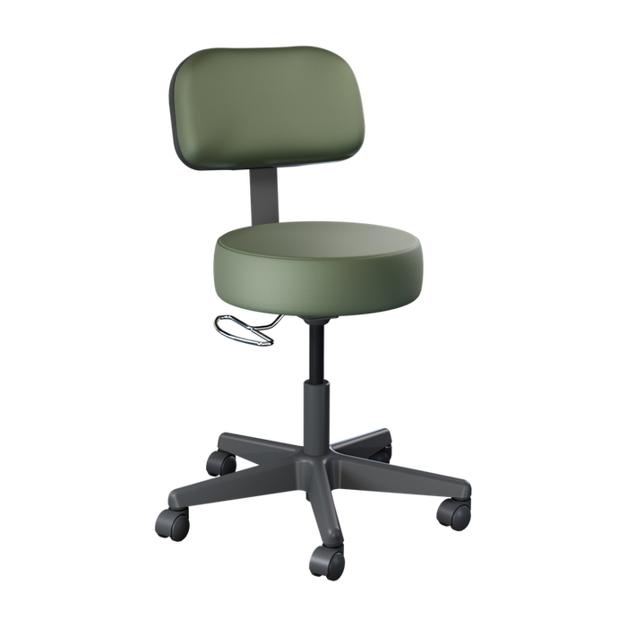 Brewer Value Plus 22500 Pneumatic Exam Stool, Black Base
