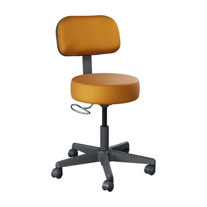 Brewer Value Plus 22500 Pneumatic Exam Stool, Black Base