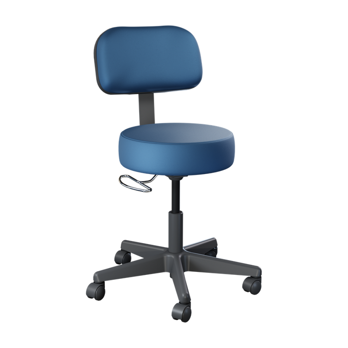 Brewer Value Plus 22500 Pneumatic Exam Stool, Black Base