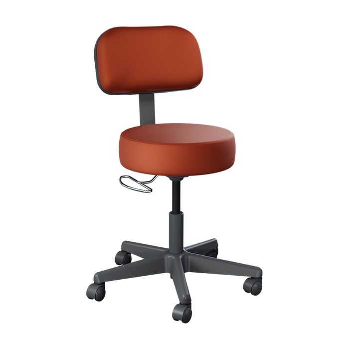 Brewer Value Plus 22500 Pneumatic Exam Stool, Black Base