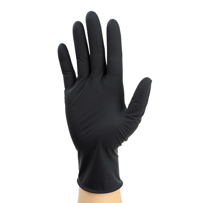 Dynarex Black Arrow Latex Exam Gloves, Powder-Free