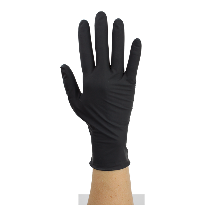 Dynarex Black Arrow Latex Exam Gloves, Powder-Free