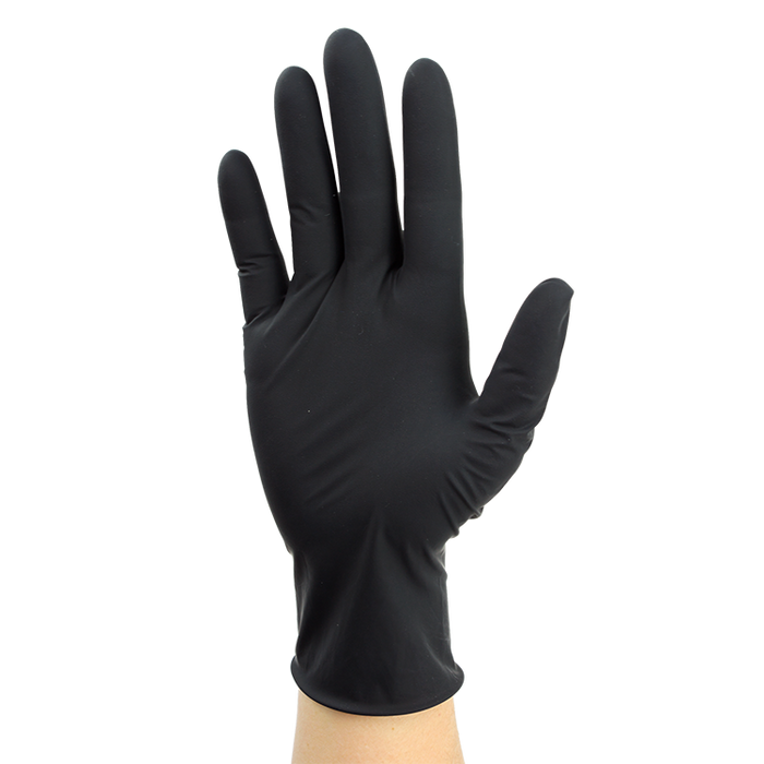 Dynarex Black Arrow Latex Exam Gloves, Powder-Free