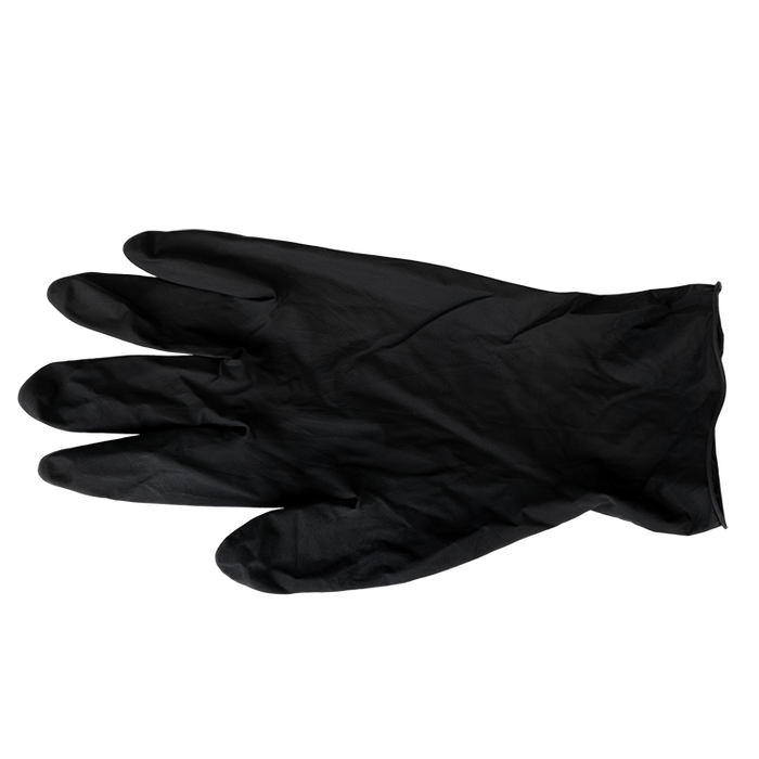 Dynarex Black Arrow Latex Exam Gloves, Powder-Free