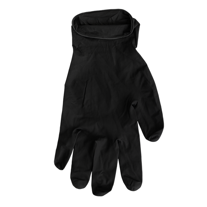 Dynarex Black Arrow Latex Exam Gloves, Powder-Free