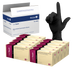 Dynarex Safe-Touch Black Nitrile Exam Gloves, Powder-Free