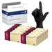Dynarex Safe-Touch Black Nitrile Exam Gloves, Powder-Free