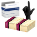 Dynarex Safe-Touch Black Nitrile Exam Gloves, Powder-Free