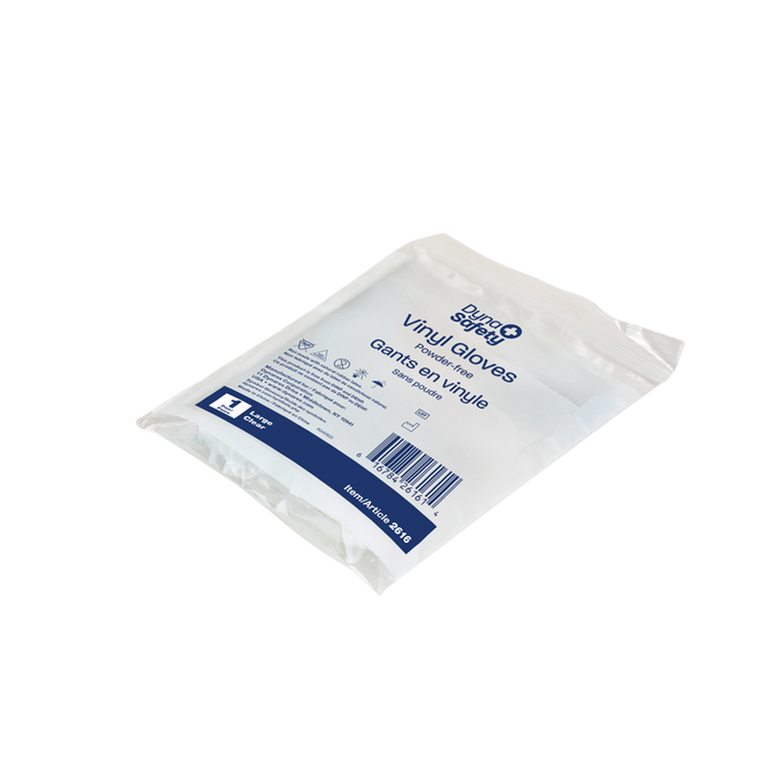 Dynarex Vinyl Gloves in a Bag, Powder-Free