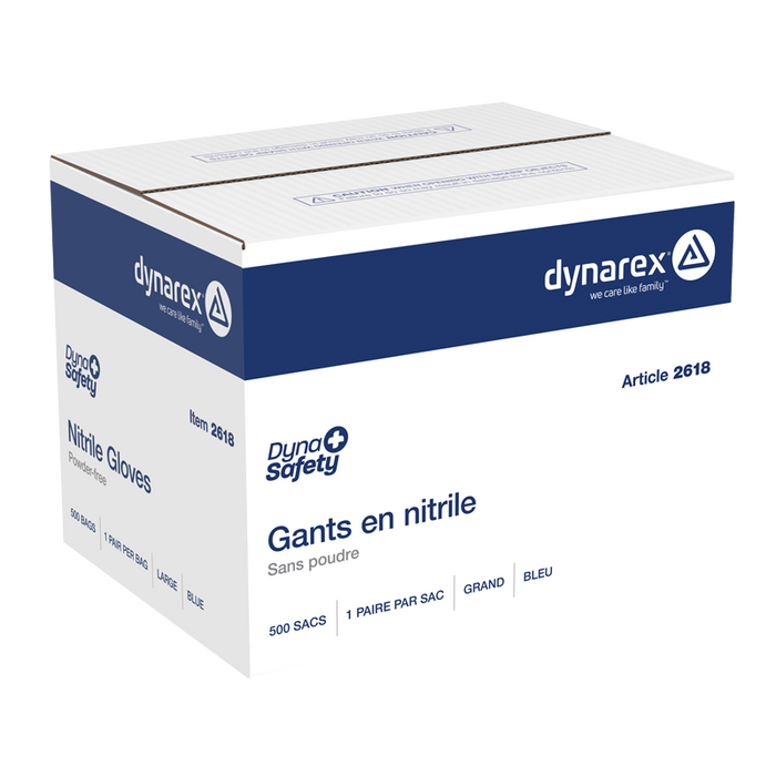 Dynarex Nitrile Gloves in a Bag, Powder-Free